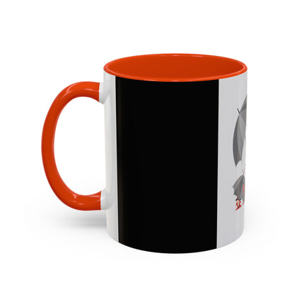 The Lady of Silver Umbrellas Colorful Mug (11oz, 15oz) – Art Deco Mystery, Elegant Fashion & Silver Dreamscape