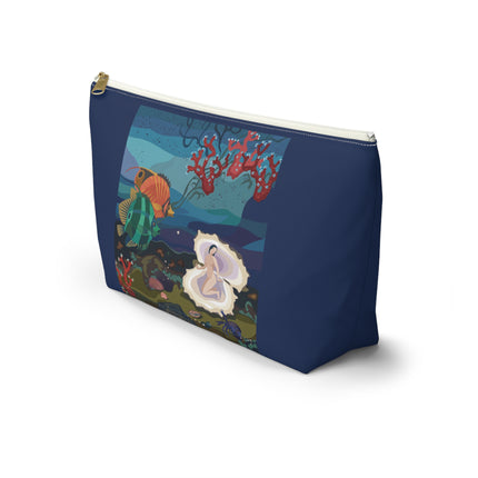 Ocean Pearl Siren Cosmetic Bag – Mystical Mermaid & Marine Enchantment