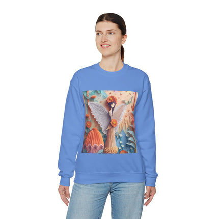 Zinnia Fairy Unisex Heavy Blend™ Crewneck Sweatshirt