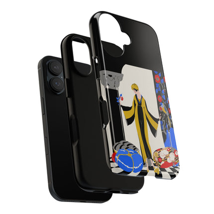 Art Deco Flapper in Yellow Robe Phone Case – Elegant Glamour & Exotic Charm