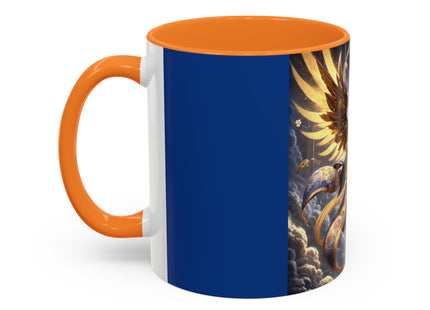 Valkyrie Descending Through Storm Colorful Mugs (11oz, 15oz)
