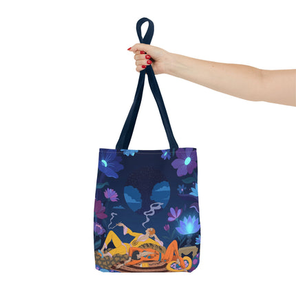🌙🌺 The Midnight Garden Dreamers Tote Bag – Art Deco Nocturne
