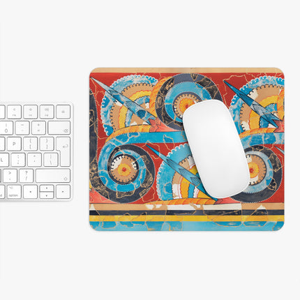 Reproduction of S-Spiral Frieze by Emile Gilliéron Mouse Pad, Round and Rectangle