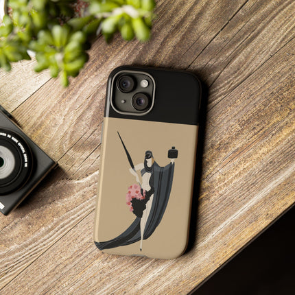Dancer with Ink & Blossoms Phone Case – Elegant Grace & Artistic Poise