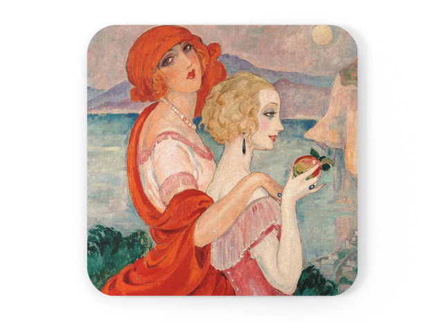 Sur la Route d'Anacapri by Gerda Wegener Cork Back Coaster