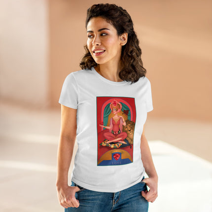 July & Ruby (from the Gem Series) by Sofia Chiostri Women's Midweight Cotton Tee