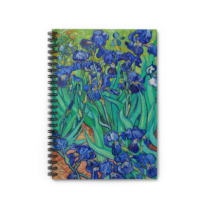 Irises by Vincent Van Gogh Spiral Notebook - Ruled Line