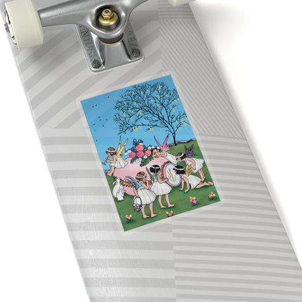 Enchanted Easter Gathering Kiss-Cut Stickers (4 Sizes)