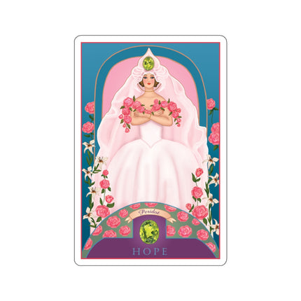 August & Peridot (from the Gem Series) by Sofia Chiostri Kiss-Cut Stickers (4 Sizes)