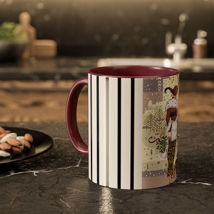 Wrapped in Elegance Colorful Mugs (11oz, 15oz)