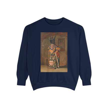 A Buddhist Lama by Vasily Vereshchagin Garment-Dyed Sweatshirt