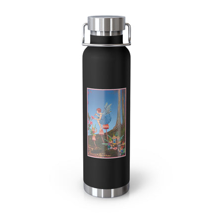 Periwinkle Painting the Petals by Ida Outhwaite Copper Vacuum Insulated Bottle, 22oz