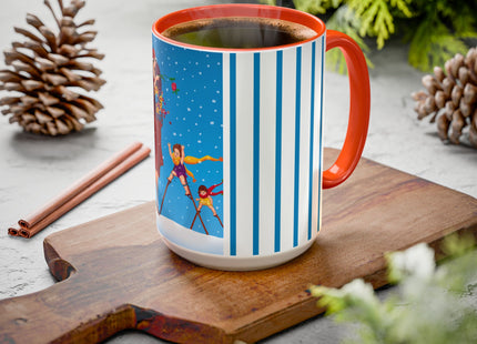 Snowfall & Couture Colorful Mugs (11oz, 15oz)
