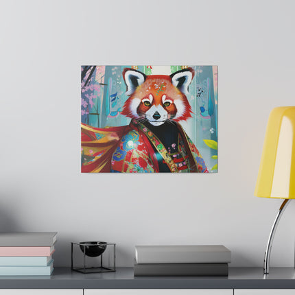 Cybernetic Red Panda Matte Canvas, Stretched, 0.75"