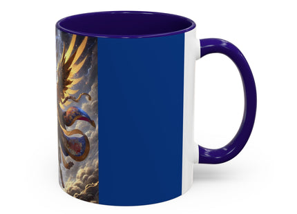 Valkyrie Descending Through Storm Colorful Mugs (11oz, 15oz)