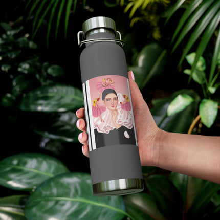 Pierrot & Fairies Dressed in Pink by Sofia Chiostri Copper Vacuum Insulated Bottle, 22oz