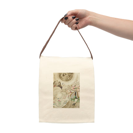 Sur talons rouges (On Red Heels) pl 01 by Gerda Wegener Canvas Lunch Bag With Strap