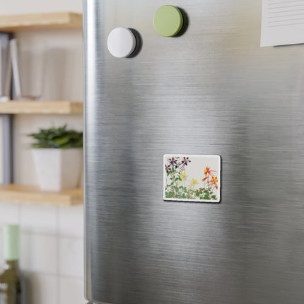 Aquilegia Flowers by Tanigami Kônan Die-Cut Magnets (5 Sizes)