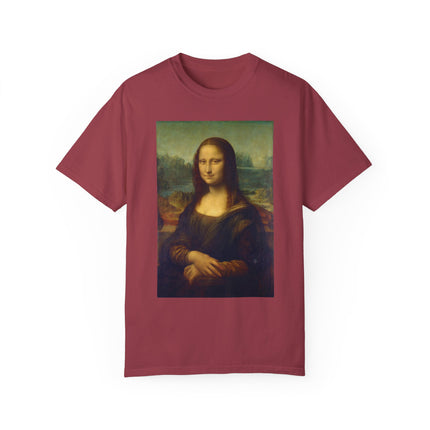 Mona Lisa by Leonardo da Vinci Unisex Garment-Dyed T-shirt