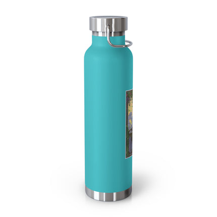 Whispers of Love: A Vintage Art Deco Fairytale Copper Vacuum Insulated Bottle, 22oz