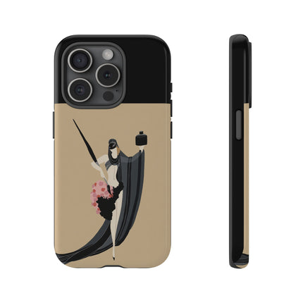 Dancer with Ink & Blossoms Phone Case – Elegant Grace & Artistic Poise