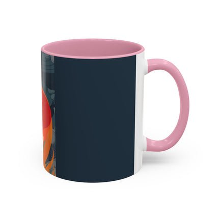 Flame of the Tempest Colorful Mugs – Fiery Storm & Dramatic Elegance
