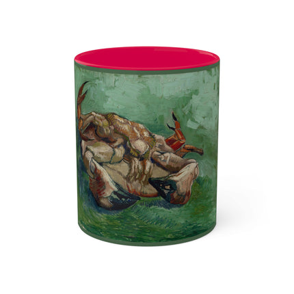 Crab on its Back by Vincent Van Gogh Colorful Mugs, 11oz