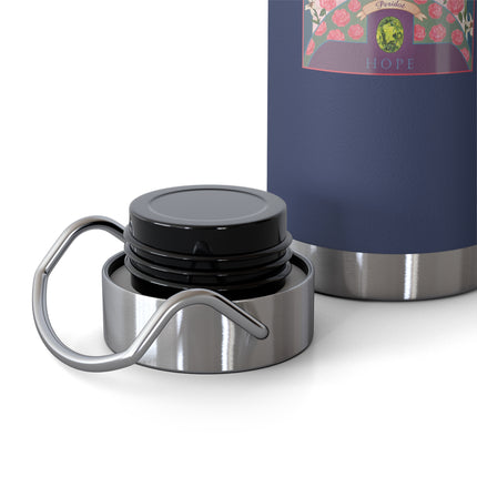 August & Peridot (from the Gem Series) by Sofia Chiostri Copper Vacuum Insulated Bottle, 22oz
