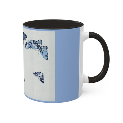 One Thousand Butterflies by Kamisaka Sekka Colorful Mugs, 11oz