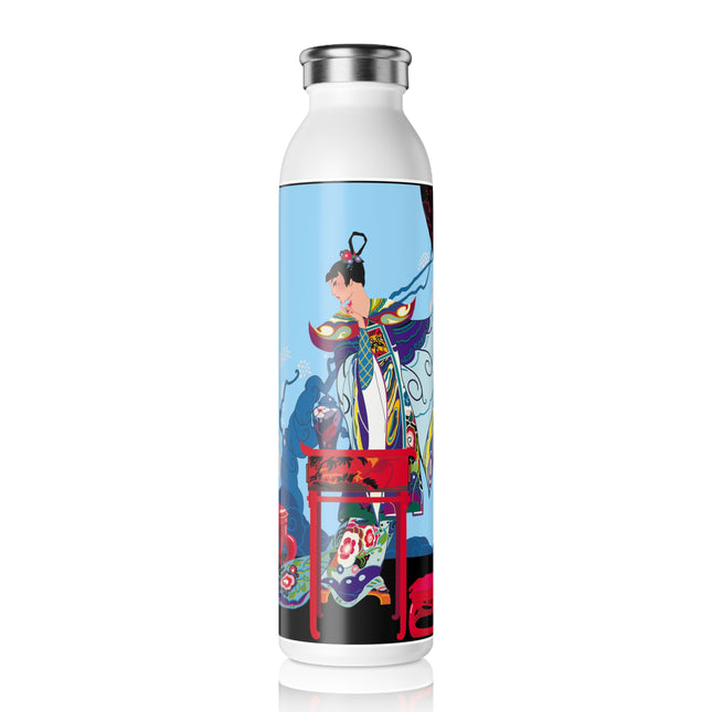 A Visual Journey by Umberto Brunelleschi Slim Water Bottle