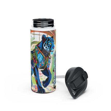Cyber Panther's Hunt Stainless Steel Water Bottle