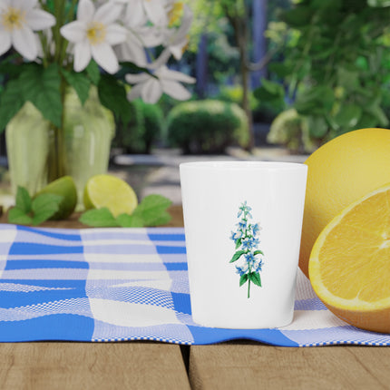 Bellflower botanical illustration by Pierre-Joseph Redouté Ceramic Shot Glass