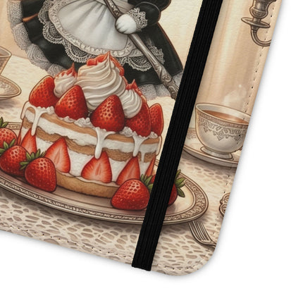 🍓🐱 The Patisserie Kitten Flip Case – Sweet Charm & Storybook Delight