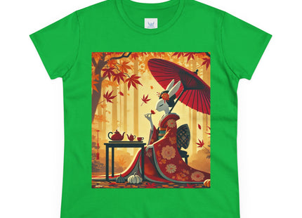 Theatrical Harvest Rabbit Women's Midweight Cotton Tee