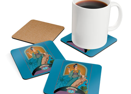 Pisces Zodiac Design – March & Aquamarine by Sofia Chiostri | Corkwood Coaster Set