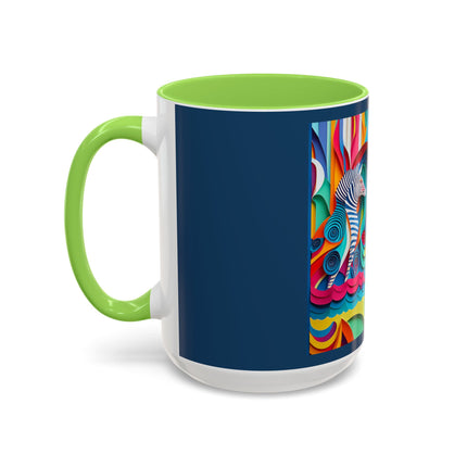 Surfing Zebra Colorful Mugs (11oz, 15oz)