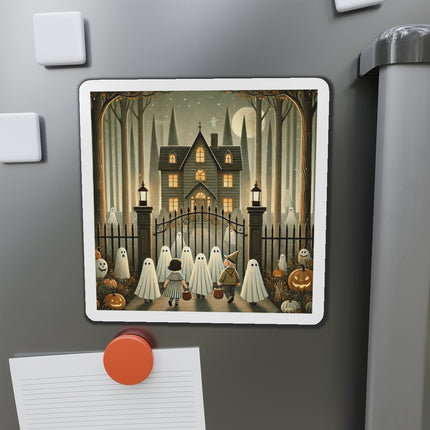 Ghostly Welcome – A Halloween Night Die-Cut Magnets (3 Sizes)
