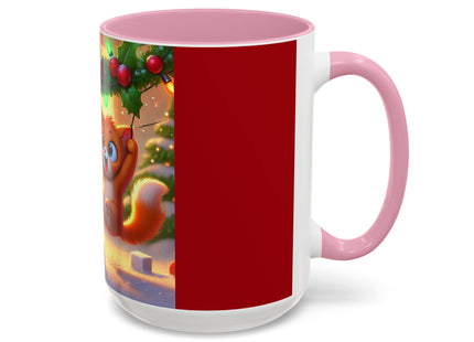 Naughty or Nice Kitten Christmas Colorful Mugs (11oz, 15oz)