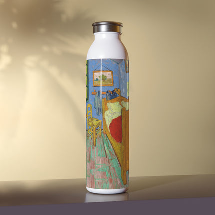 The Bedroom by Vincent van Gogh Slim Water Bottle