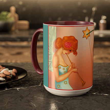 Heavenly Angel Duet Colorful Mugs (11oz, 15oz)