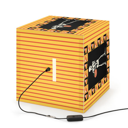 Candy Corn Skeleton Light Cube Lamp
