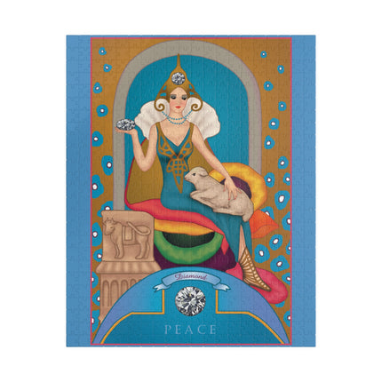 April & Diamond (from the Gem Series) by Sofia Chiostri Puzzle (110, 252, 500, 1014-piece)