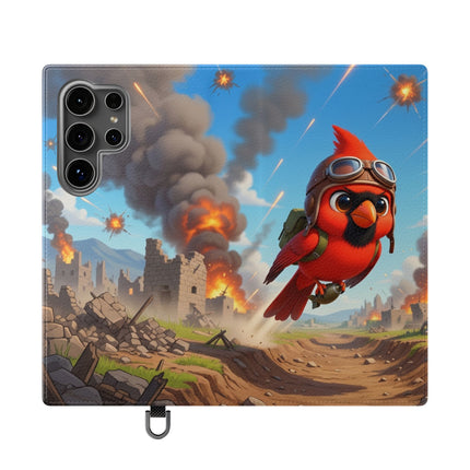 🐦✈️ The Cardinal Dive Bomber Flip Case – Bold Flight & Fearless Adventure