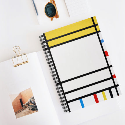 Place de la Concorde by Piet Mondrian Spiral Notebook - Ruled Line