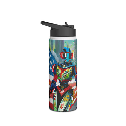 Fashion Cyberpunk CIA Robots Stainless Steel Water Bottle