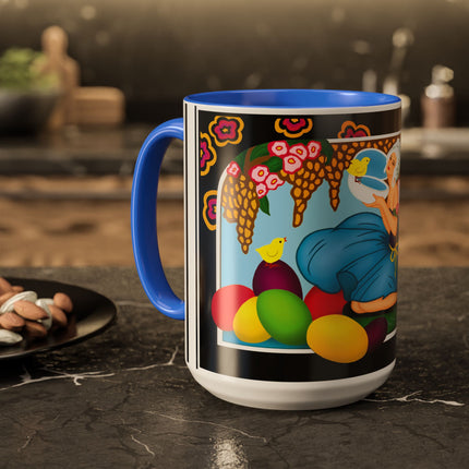 Blooms and Chicks Colorful Mugs (11oz, 15oz)