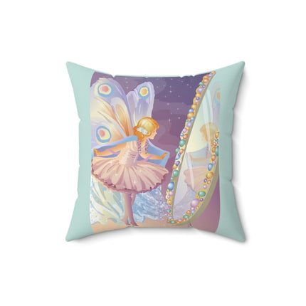 Reflections of Enchantment Spun Polyester Square Pillow