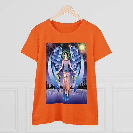 Celestial Symphony Women's Midweight Cotton Tee