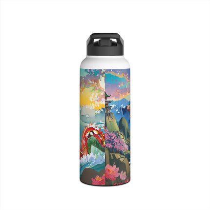 Chinese Dragon Stainless Steel Water Bottle