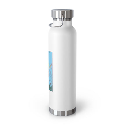 Exquisite Elegance by Umberto Brunelleschi Copper Vacuum Insulated Bottle, 22oz